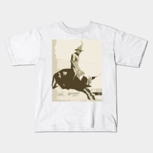 Rodeo Bull riding Kids T-Shirt